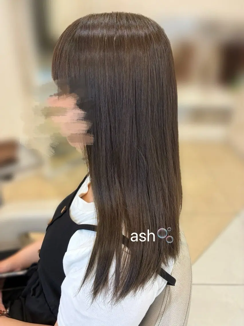 カラー アッシュ アッシュブラウン ブリーチ ブラウンカラー 透明感カラー LiTA  浜線店 小野寺のヘアスタイル