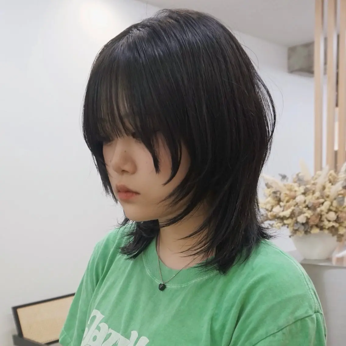 ミディアム ボブレイヤー ボブ 顔周りカット ハッシュカット レイヤーカット カット ヘアカラー レイヤー特化🪽 yuka【高円寺】のヘアスタイル