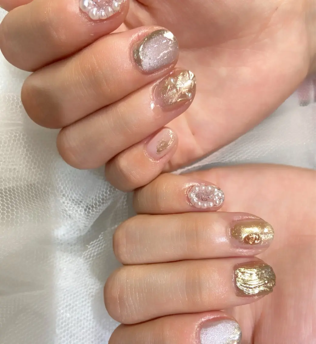 ネイル キラキラネイル ショートネイル nailbios .tomo.のネイルデザイン