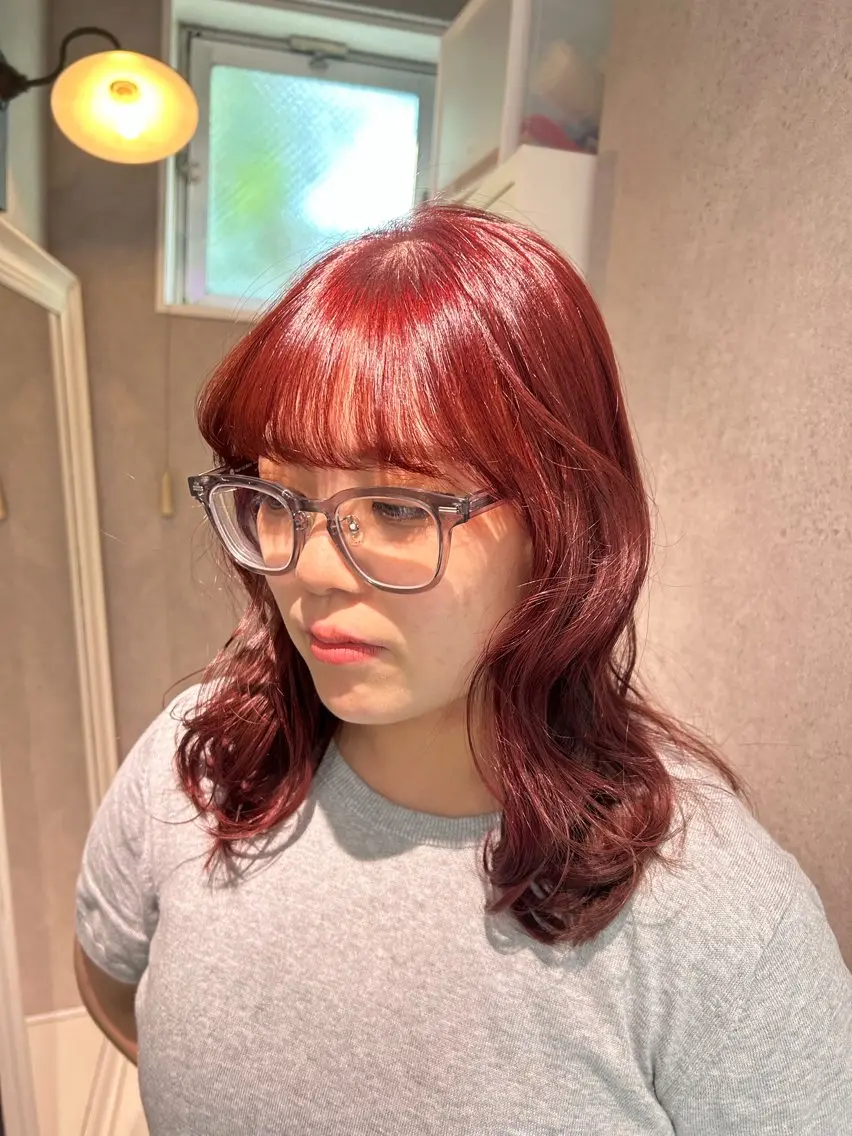 ミディアム カラー ヘアカラー Takahashi Mizukiのヘアスタイル