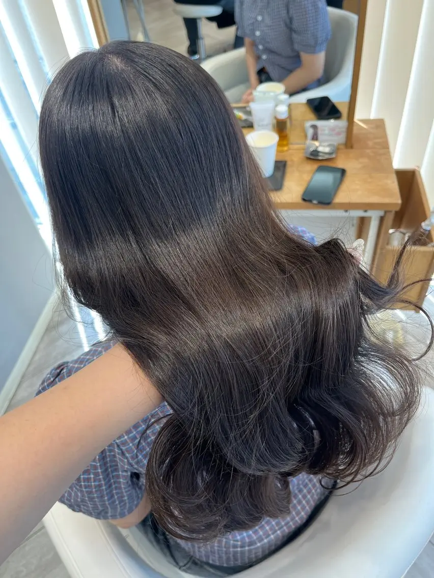 透明感カラー➕ヘッドスパ30分💆🏻♀️💞の写真
