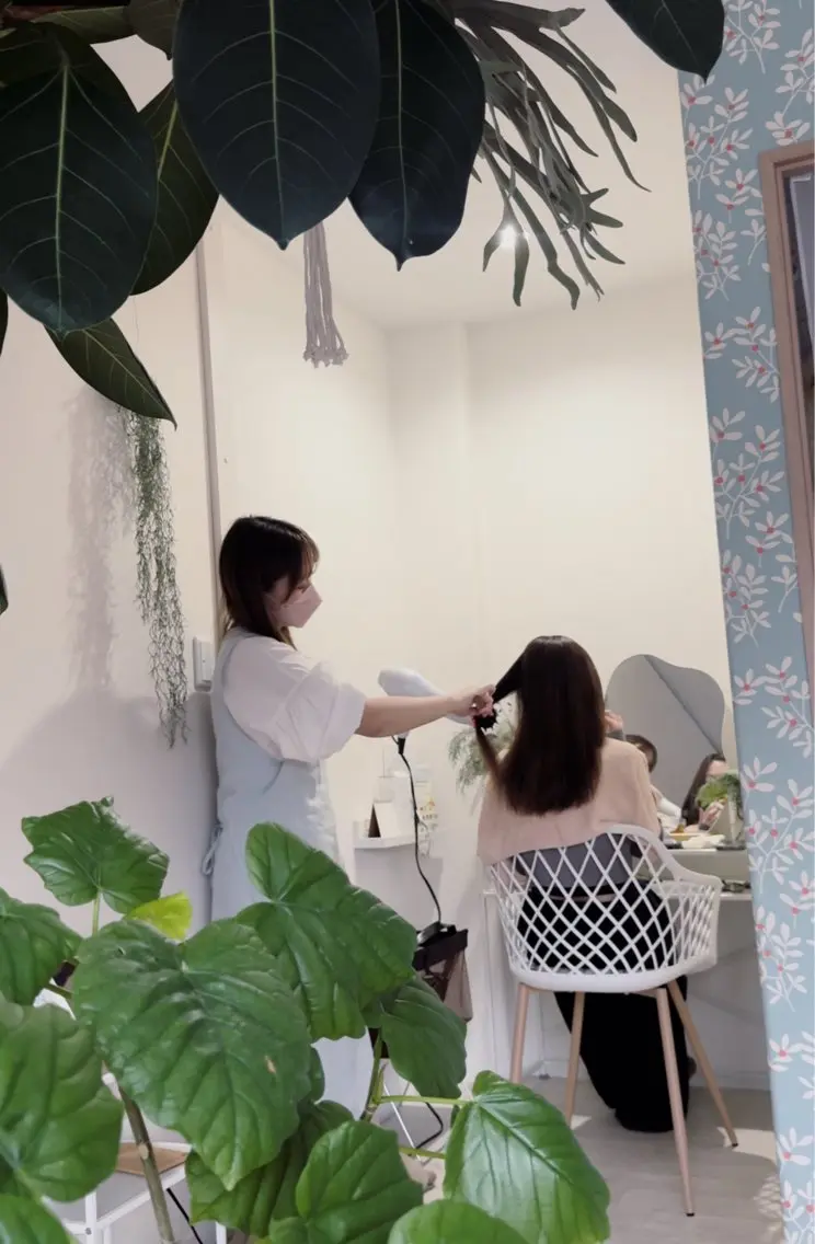 ドライヘッドスパ ピローのヘアスタイル