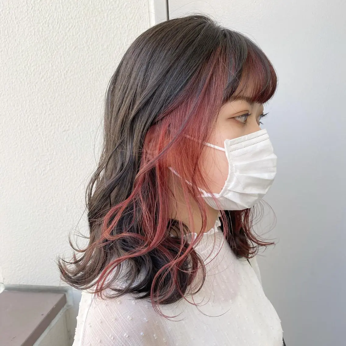 ミディアム カラー パーマ ヘアアレンジ キッズ ネイル マツエク・マツパ 透明感カラー・レイヤ ー🎀amika🎀のヘアスタイル