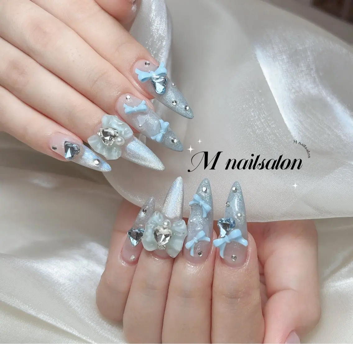 ネイル ハンドネイル M🌷nail 長さだし専門店のネイルデザイン