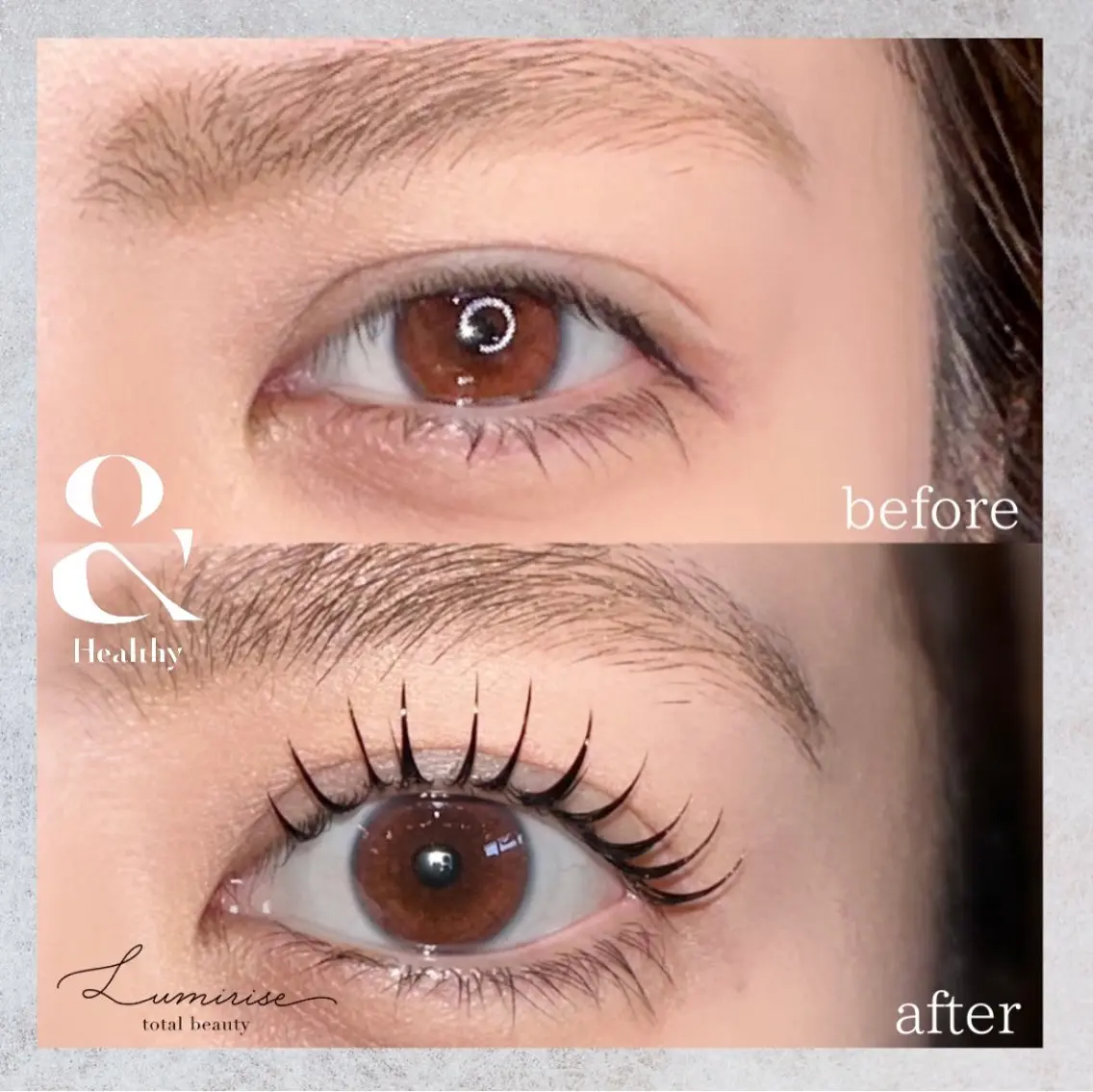 マツエク・マツパ フラットラッシュ Eyelash Lumiriseのマツエク・マツパデザイン