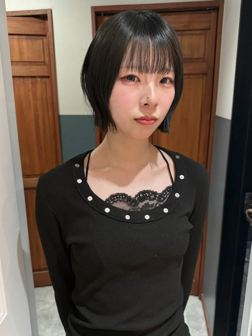 ショート カラー 似合わせカット カット ヘアカラー トリートメント mai / linoah˚✧のヘアスタイル