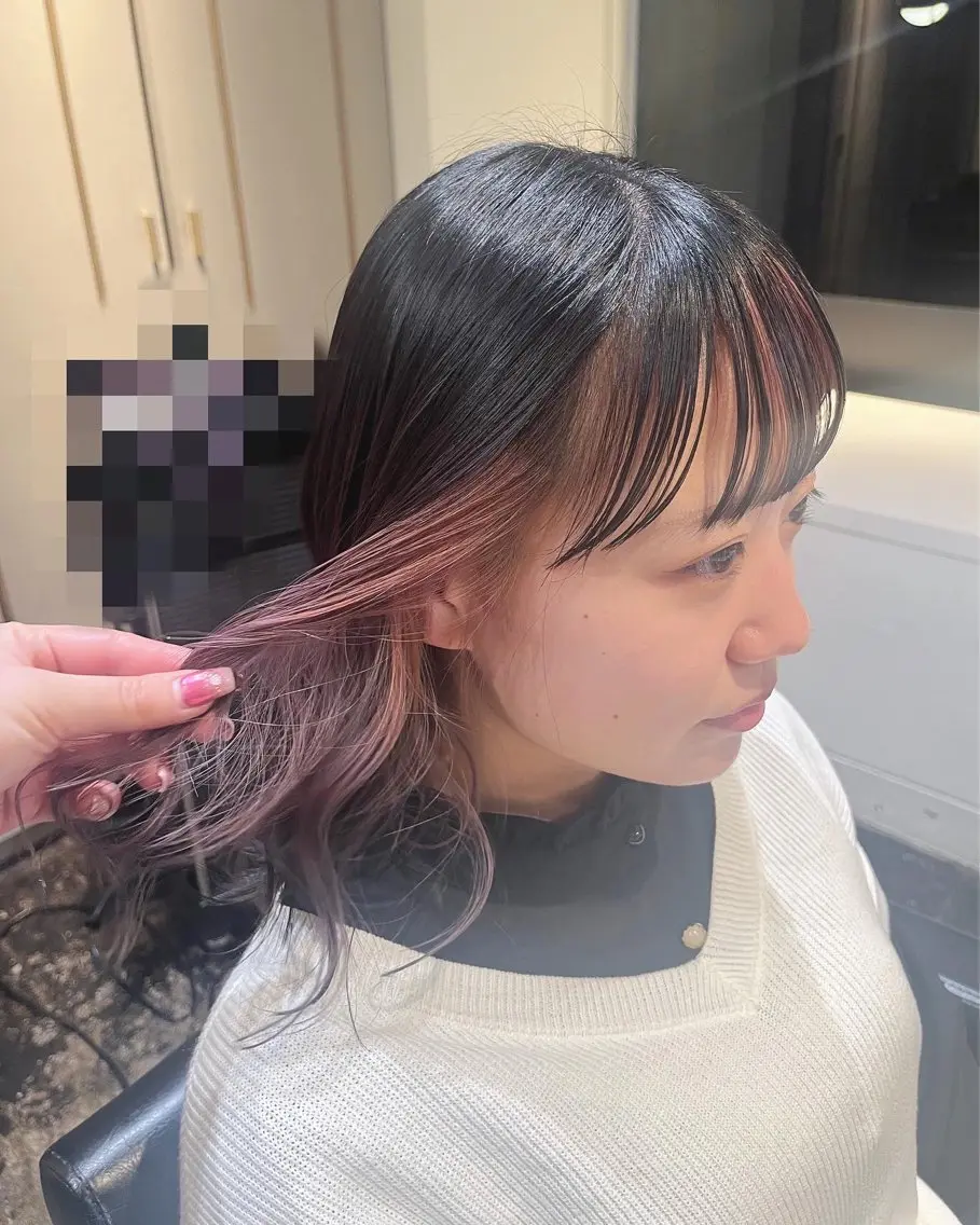 ミディアム 縮毛矯正 ヘアカラー トリートメント 【✨モデル様募集✨】 MINAMIのヘアスタイル