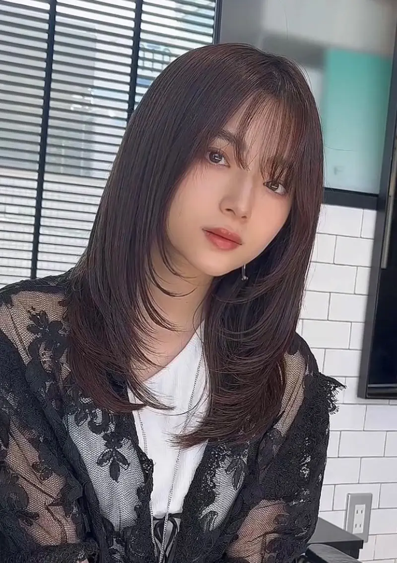 ミディアム カラー カット ヘアカラー トリートメント 🌫️大人韓国ヘア 🌫️naoyaのヘアスタイル