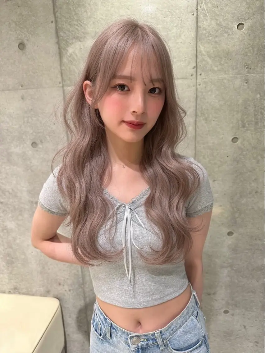 カラー 透明感カラー ハイトーンカラー ヘアカラー トリートメント ヘッドスパ Rio /透明感カラ ー/ハイトーンのヘアスタイル