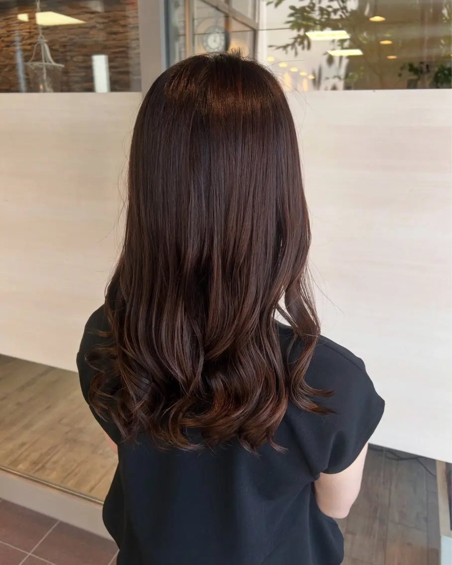 セミロング ヘアカラー トリートメント 佐藤 匠のヘアスタイル