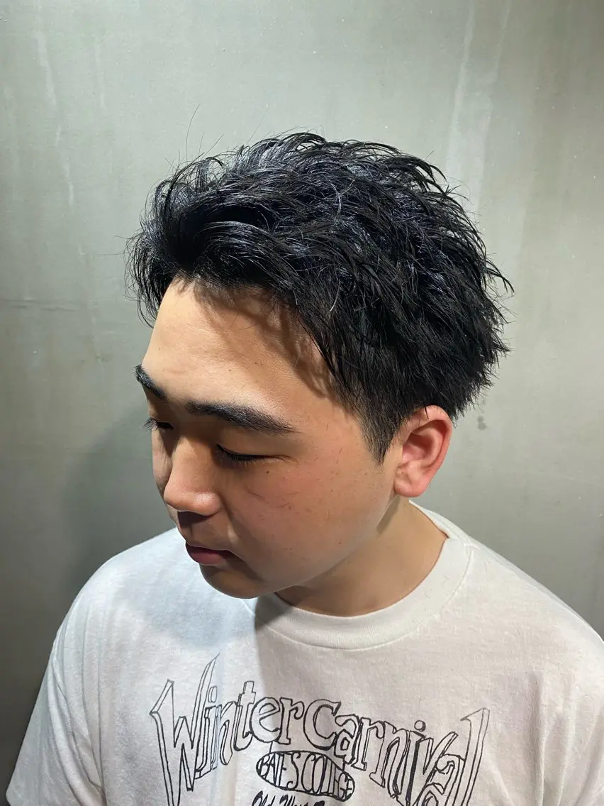 ショート メンズ カット 大阪/メンズパーマ /海外風/江﨑翔のヘアスタイル