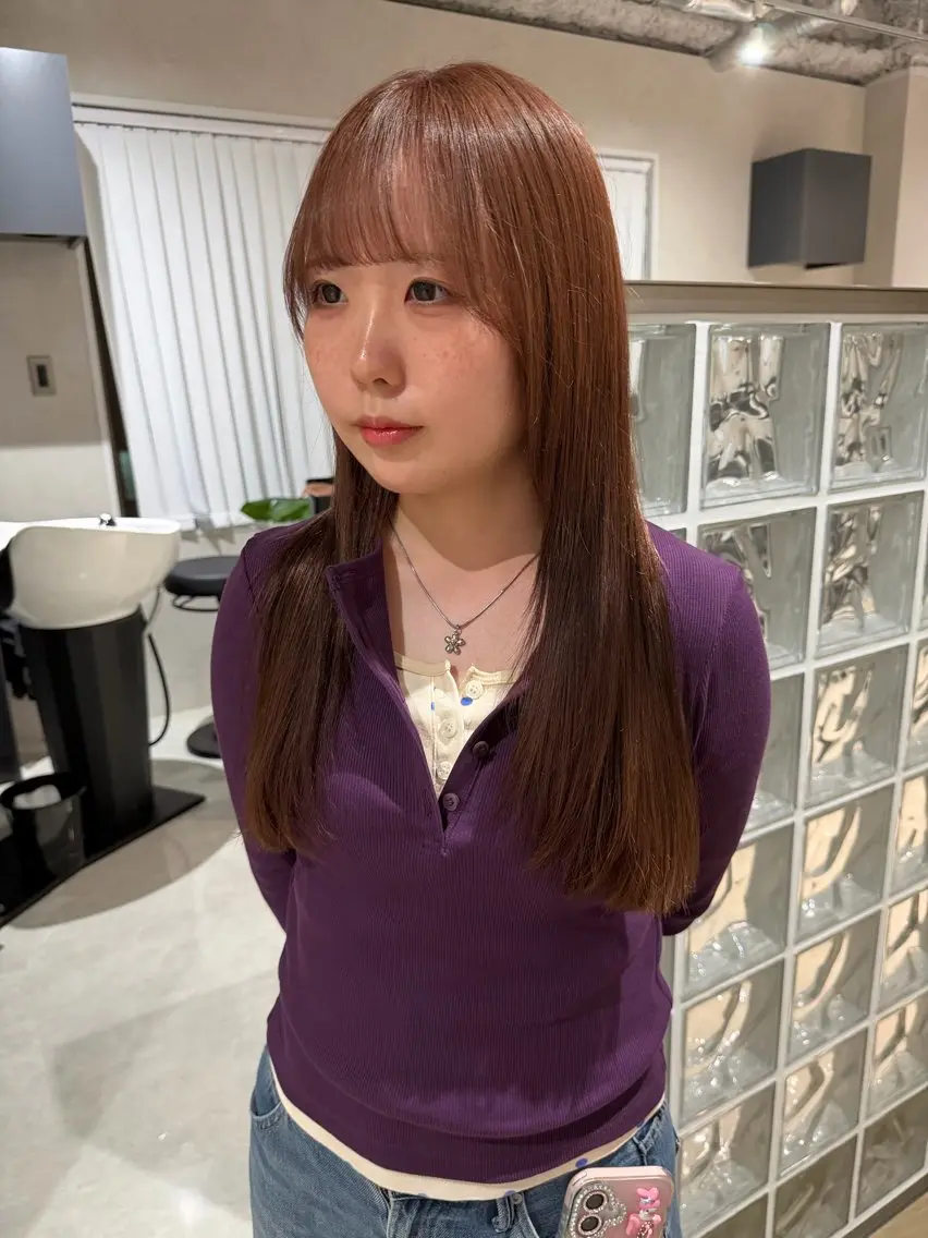 ロング hirano harukaのヘアスタイル