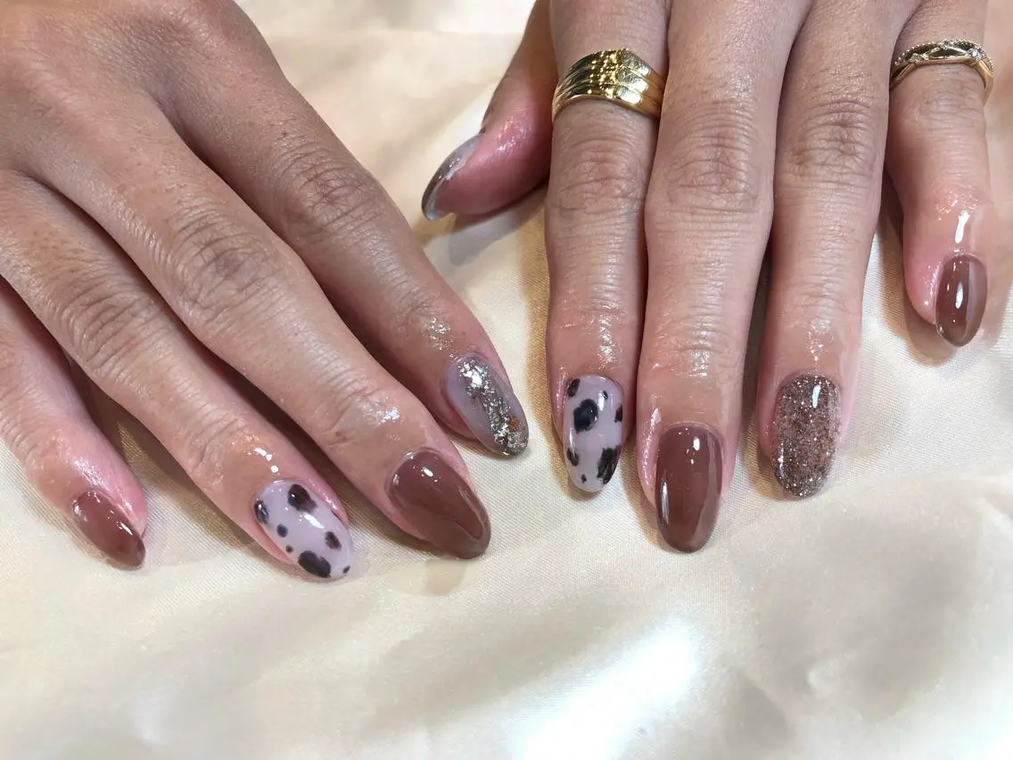 ネイル ハンドネイル パラあり！フィルイン 美フォルムのネイルデザイン