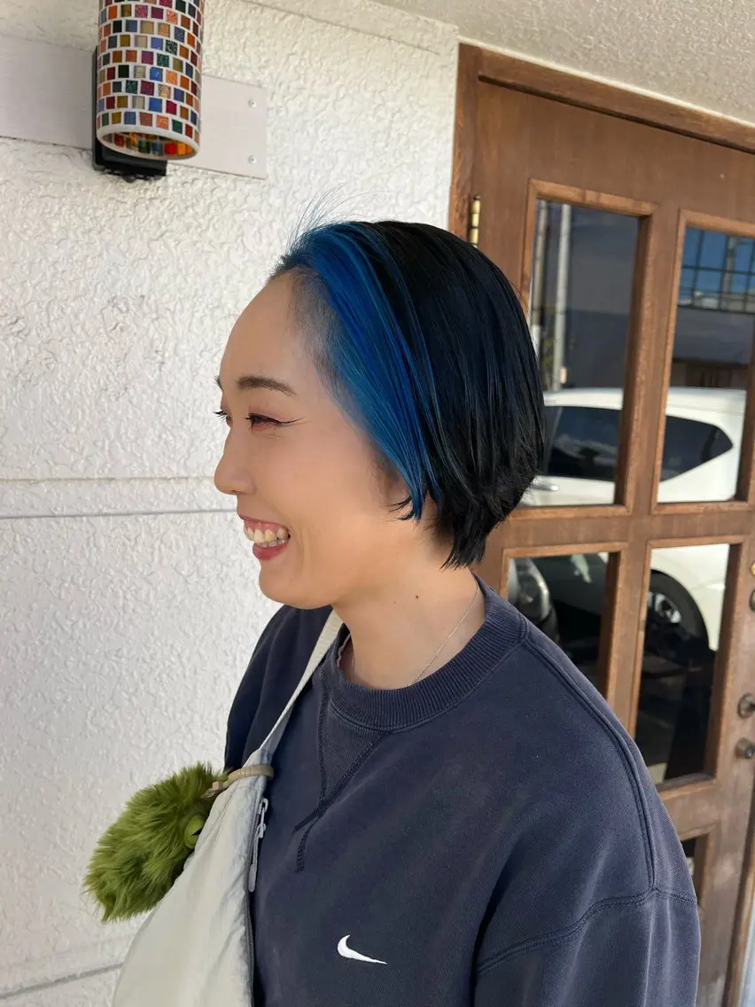 ショート ミストバング 🫧透明感カラー× レイヤー🫧HARUのヘアスタイル