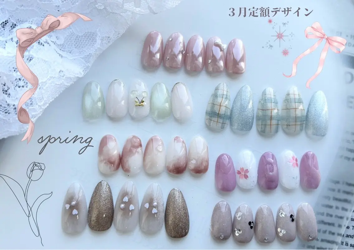 定額ネイル オフなしの写真