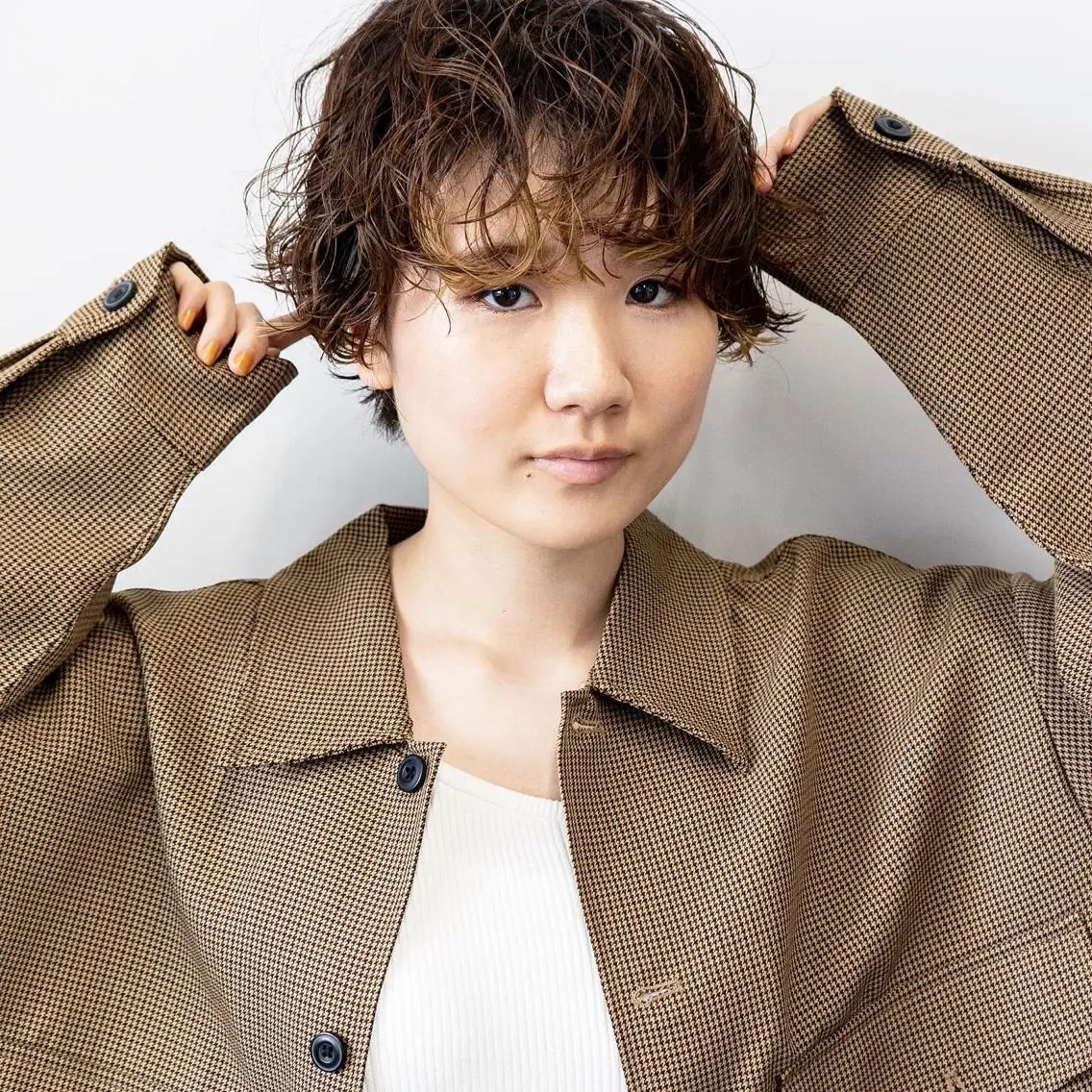 ショート パーマ ショートヘア 天王寺韓国ヘア✨ /髪質改善/小山歓実のヘアスタイル