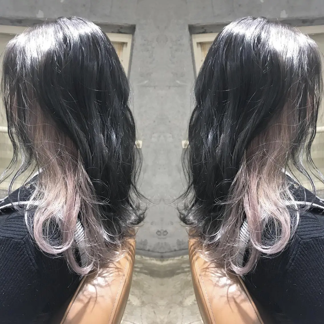 セミロング カラー パーマ ヘアアレンジ メンズ キッズ ネイル マツエク・マツパ ホワイト サロンドミルク 渋谷高比良のヘアスタイル