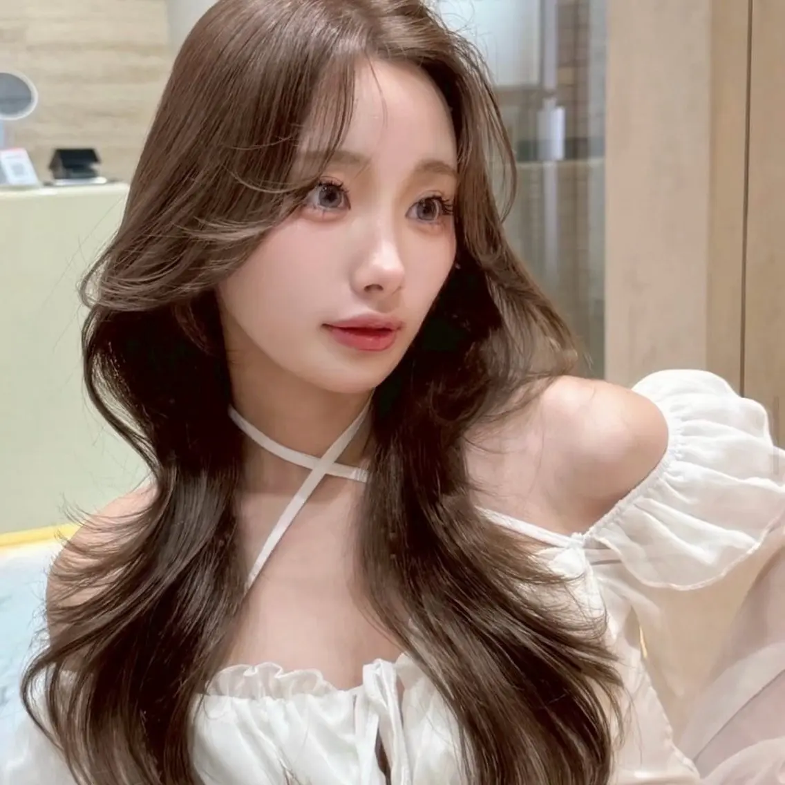 ロング カラー 切りっぱなしボブ ブリーチ ブリーチなしカラー ボブ 顔周りカット カット ヘアカラー トリートメント 💞レイヤー/ボブ/ 縮毛矯正/大和田拓夢のヘアスタイル
