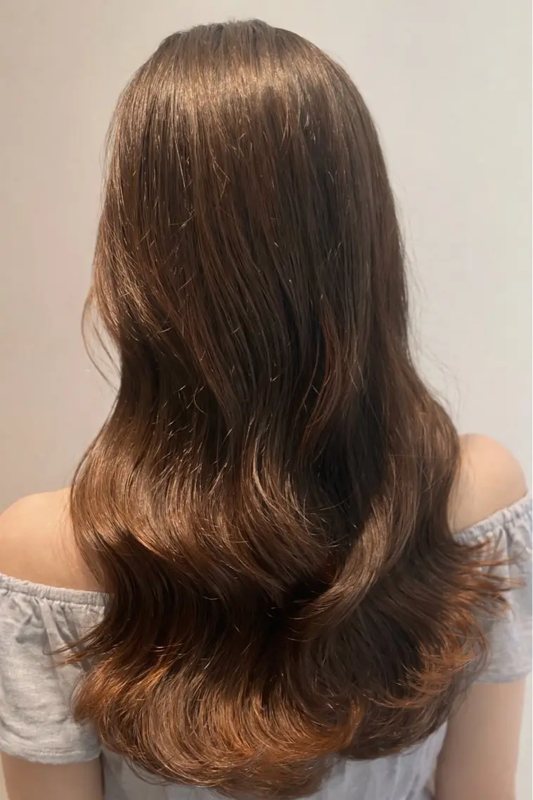 ロング カット パーマ トリートメント レイヤー/デジパ SAKIのヘアスタイル