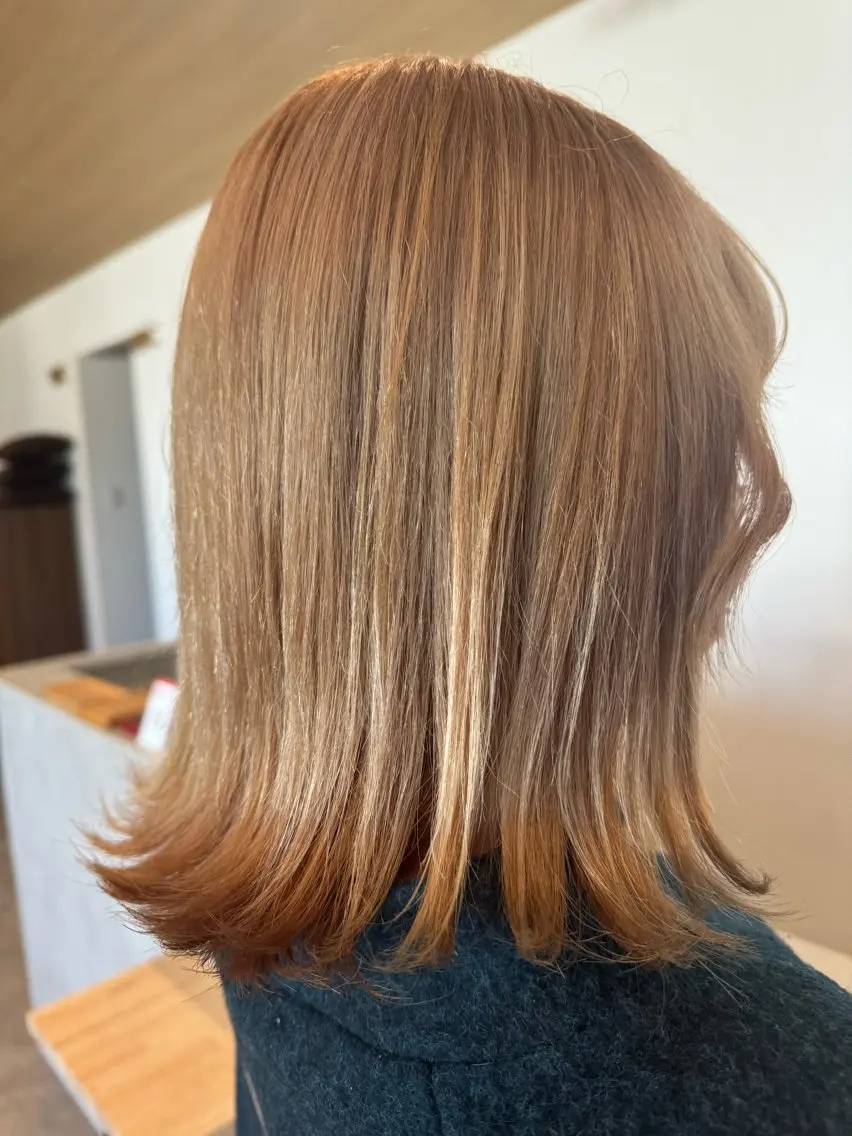 カラー ブリーチ ブロンド ma hiのヘアスタイル