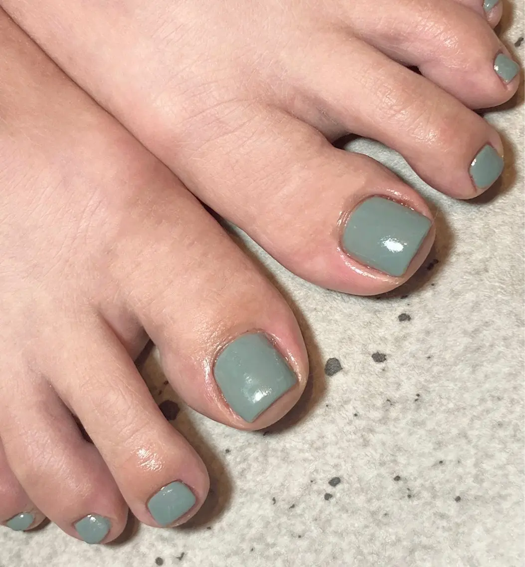 ネイル フットネイル ワンカラーネイル Luca nailのネイルデザイン