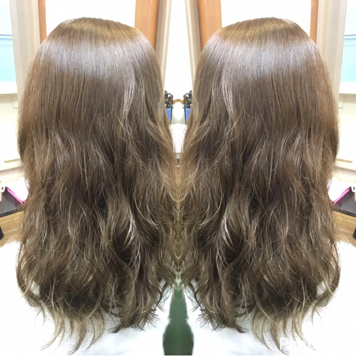 ロング カラー パーマ ヘアアレンジ メンズ キッズ ネイル マツエク・マツパ イルミナカラー SHIORI💜口コ ミNo.1艶カラーのヘアスタイル