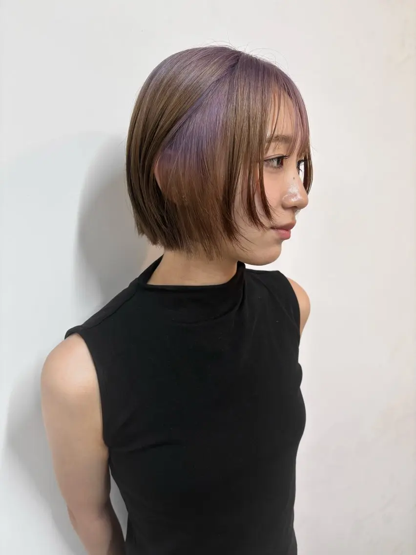 ショート カット ヘアカラー 山下 夏季のヘアスタイル