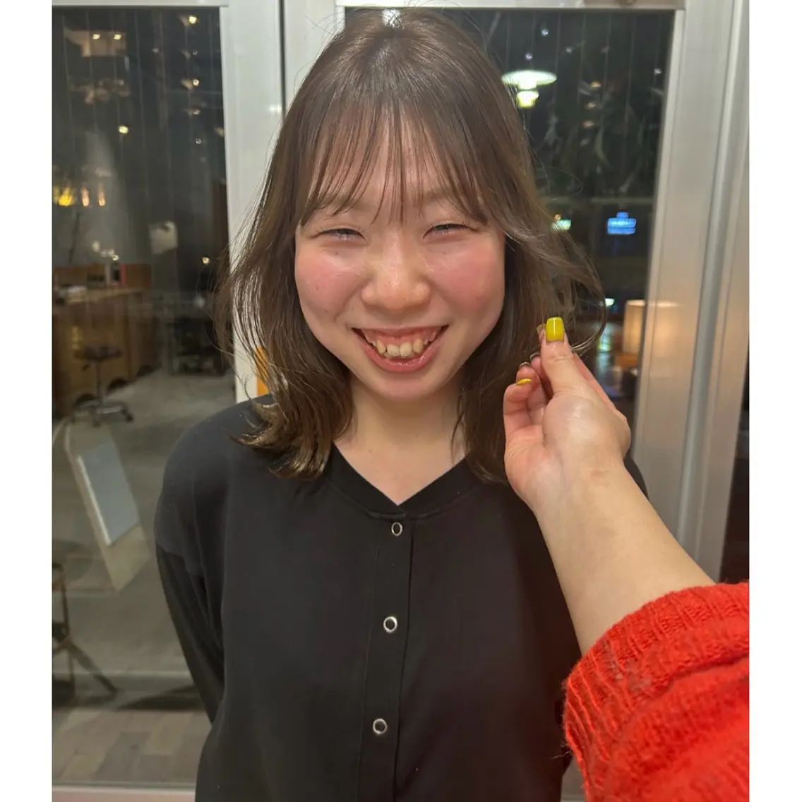 カラー ヘアカラー カエデ🐬 カットカラーモデルのヘアスタイル