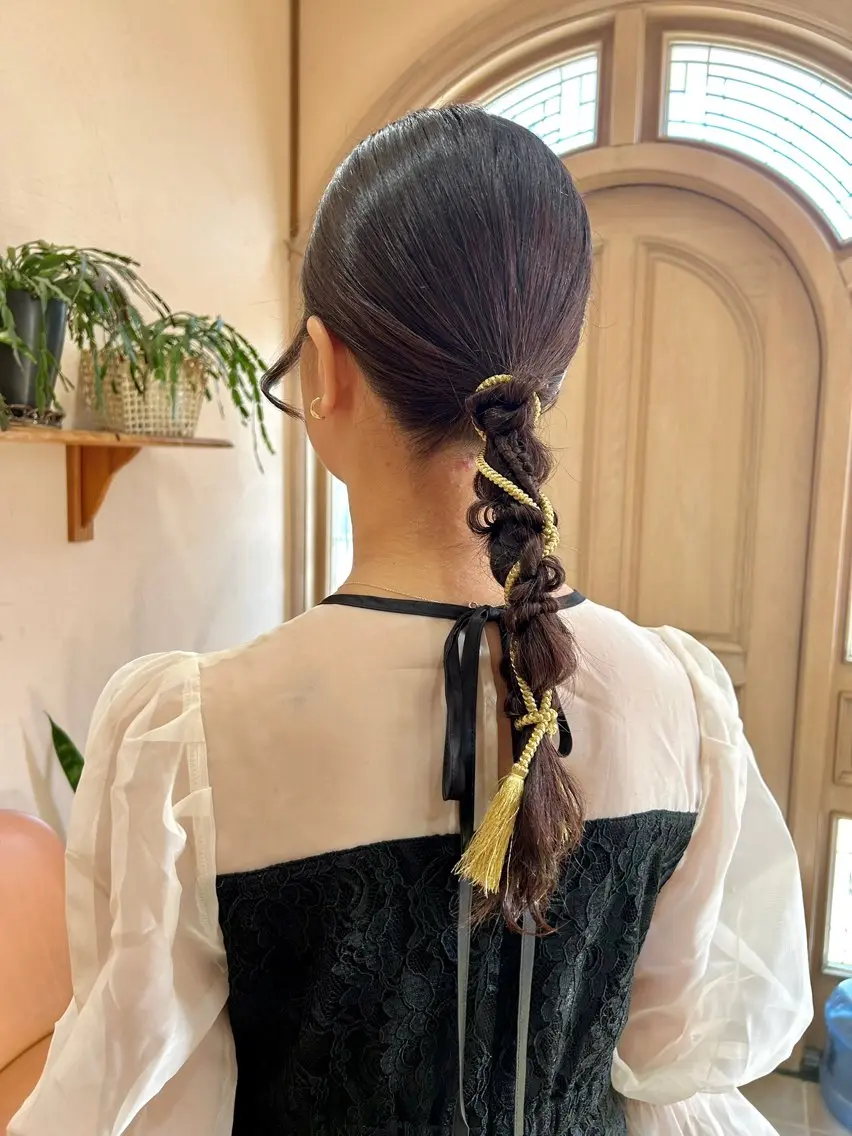 セミロング ヘアセット mayu .のヘアスタイル