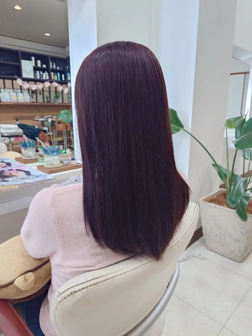 ロング カラー ピンクカラー ロング キンジョウ エナミのヘアスタイル