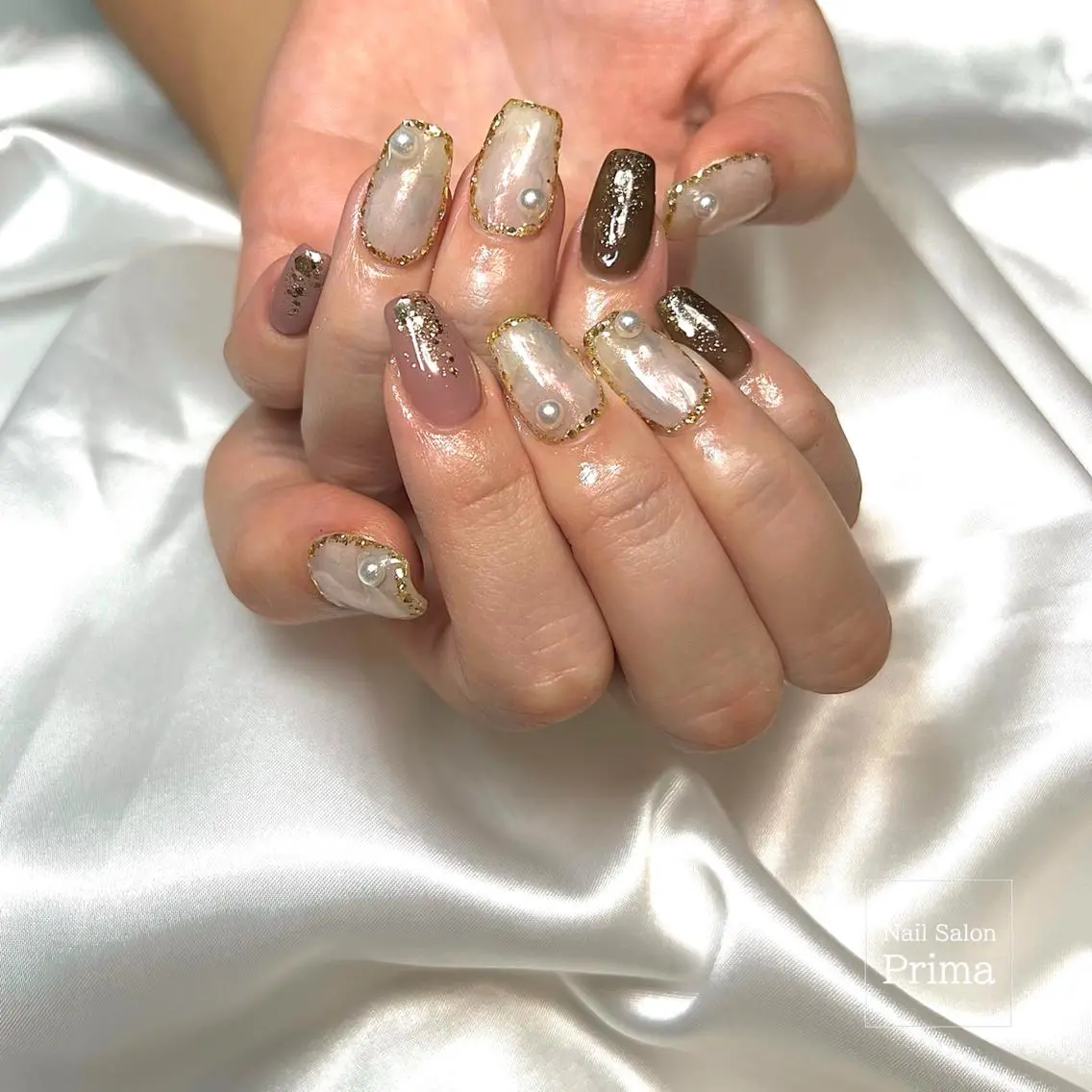 セミロング ネイル SalonPrima 西院Nail&Eyeのネイルデザイン