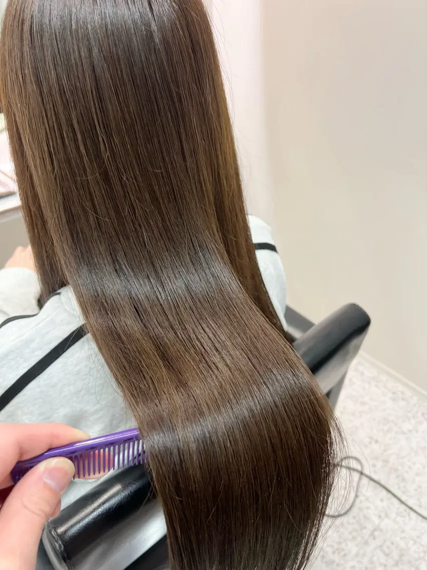 ロング カラー 髪質改善 ヒデのヘアスタイル