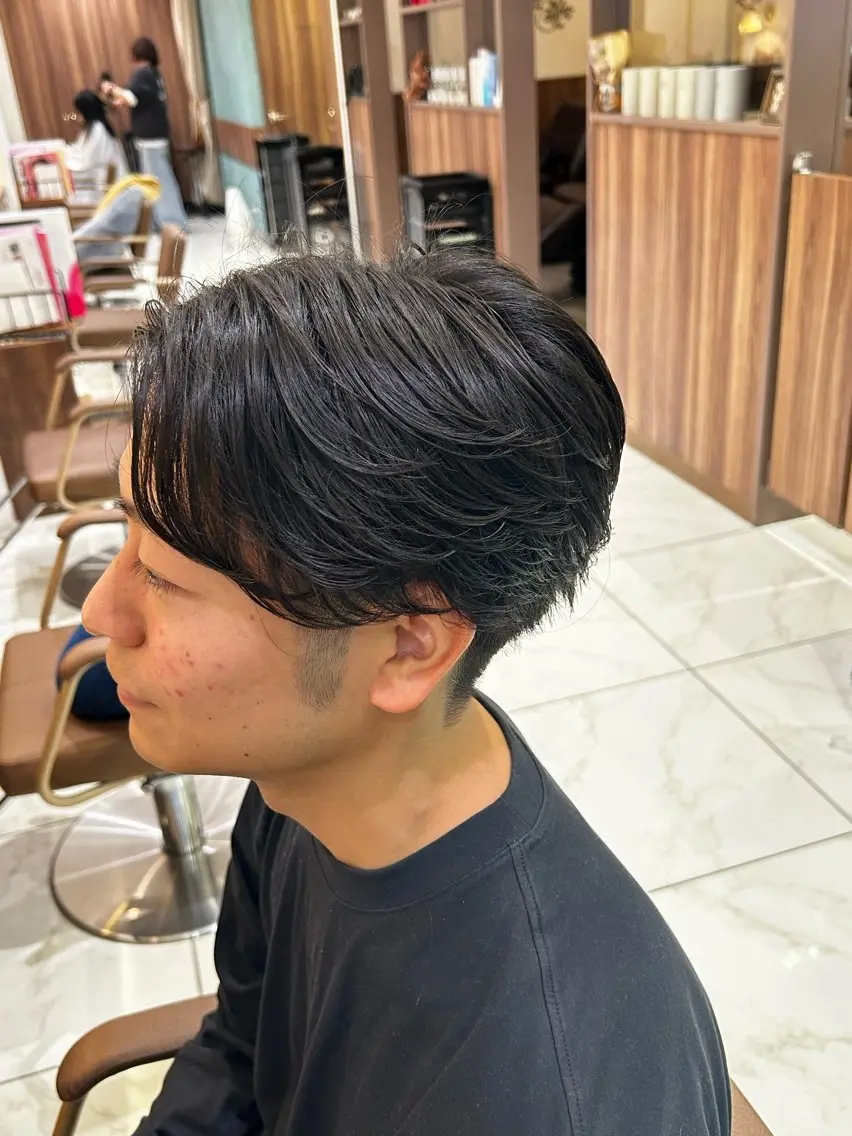 【メンズ】ミニモ限定!手入れ楽ちんなフェザーパーマ໒꒱+トリートメント🐥⸒⸒の写真