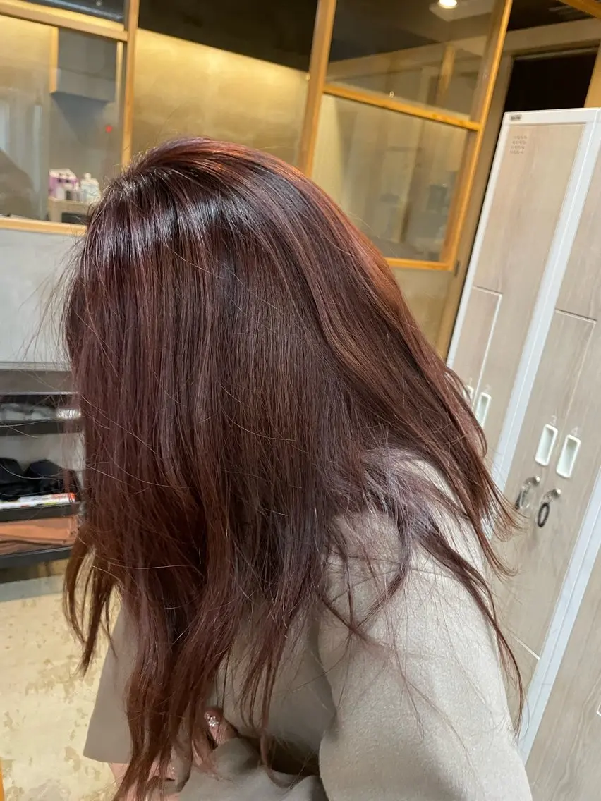 ミディアム カラー ヘアカラー 坂田 春樹のヘアスタイル