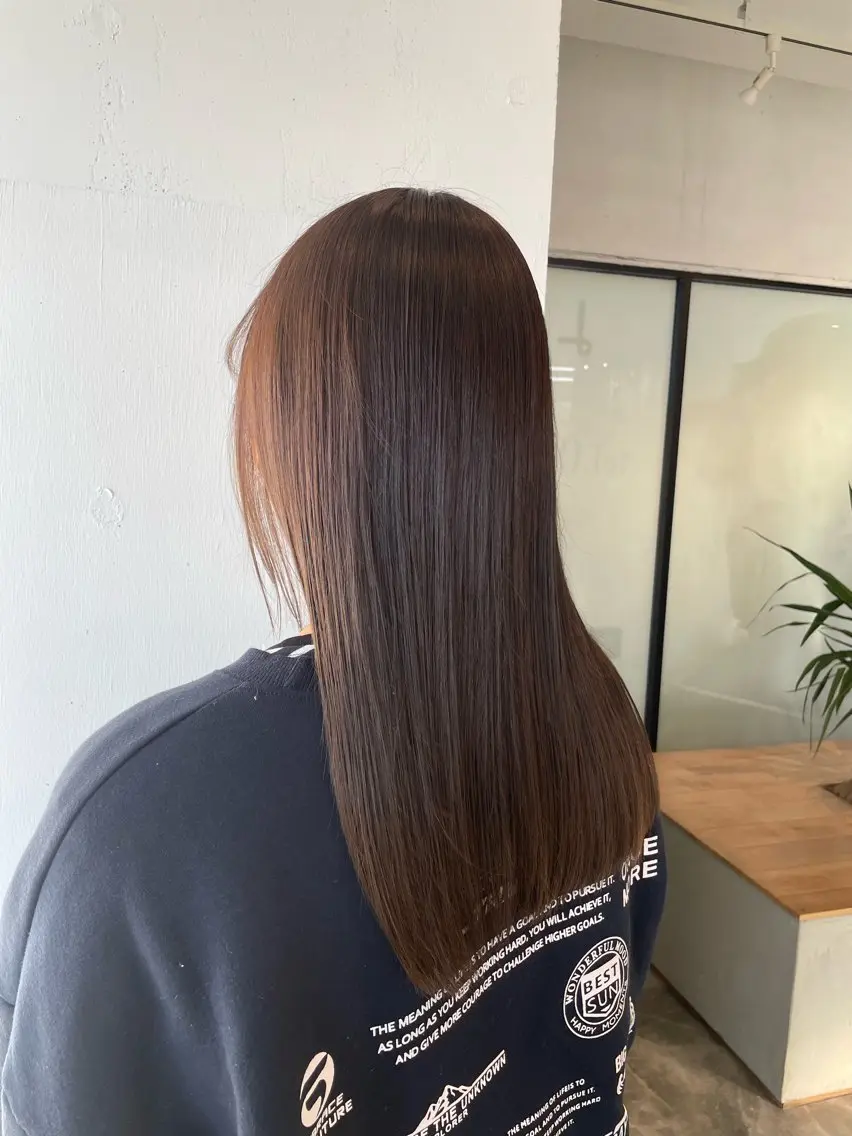 カラー ブリーチ ブラウンカラー ブリーチなしカラー ハイトーンカラー🩵 指名多数💗横山聖奈のヘアスタイル