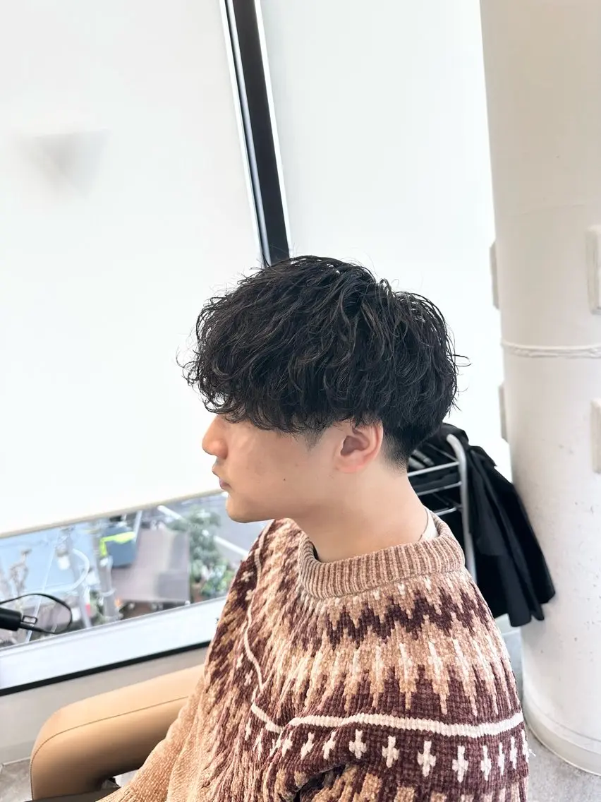 ショート パーマ メンズ メンズパーマ パーマ 下北沢／メンズ/ メンズパーマ/優樹のヘアスタイル