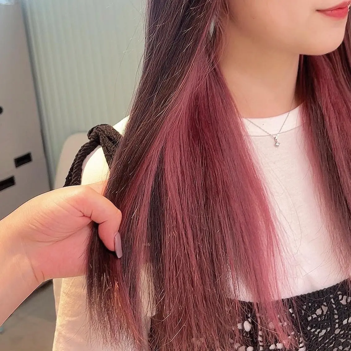 ミディアム カラー ヘアアレンジ 愛されカラー🩷 はるなのヘアスタイル