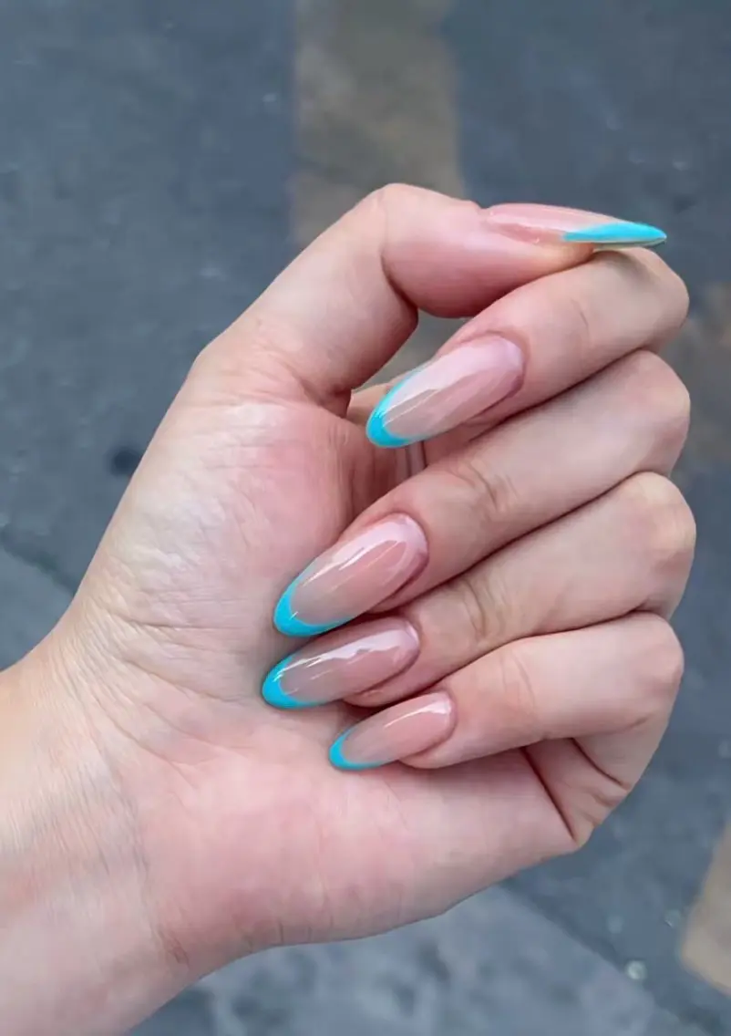 ネイル フラワーネイル フレンチネイル ジェルネイル ガラスフレンチ ハート ハンドネイル BabyYouMi nailのネイルデザイン