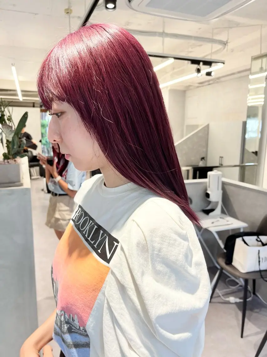 ミディアム カラー ブリーチ デザインカラー ダブルカラー ハイトーンカラー インナーカラー デザインカラー 小西勇次のヘアスタイル
