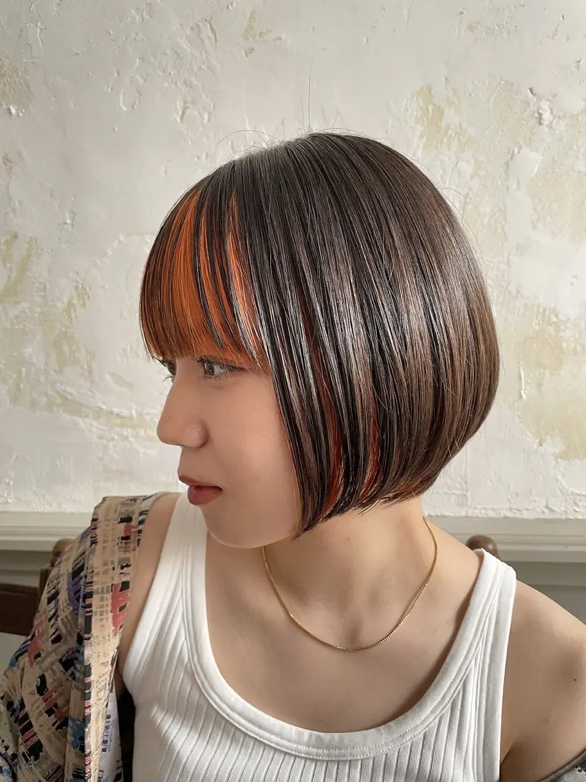 ショート ボブ レイヤーカット 【パリ研修済】貝沼 しおん（矢場町）のヘアスタイル