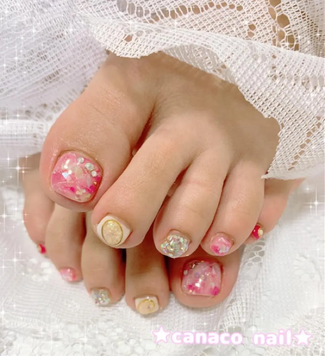 ネイル フットネイル ベテランネイル cnc  nailのネイルデザイン