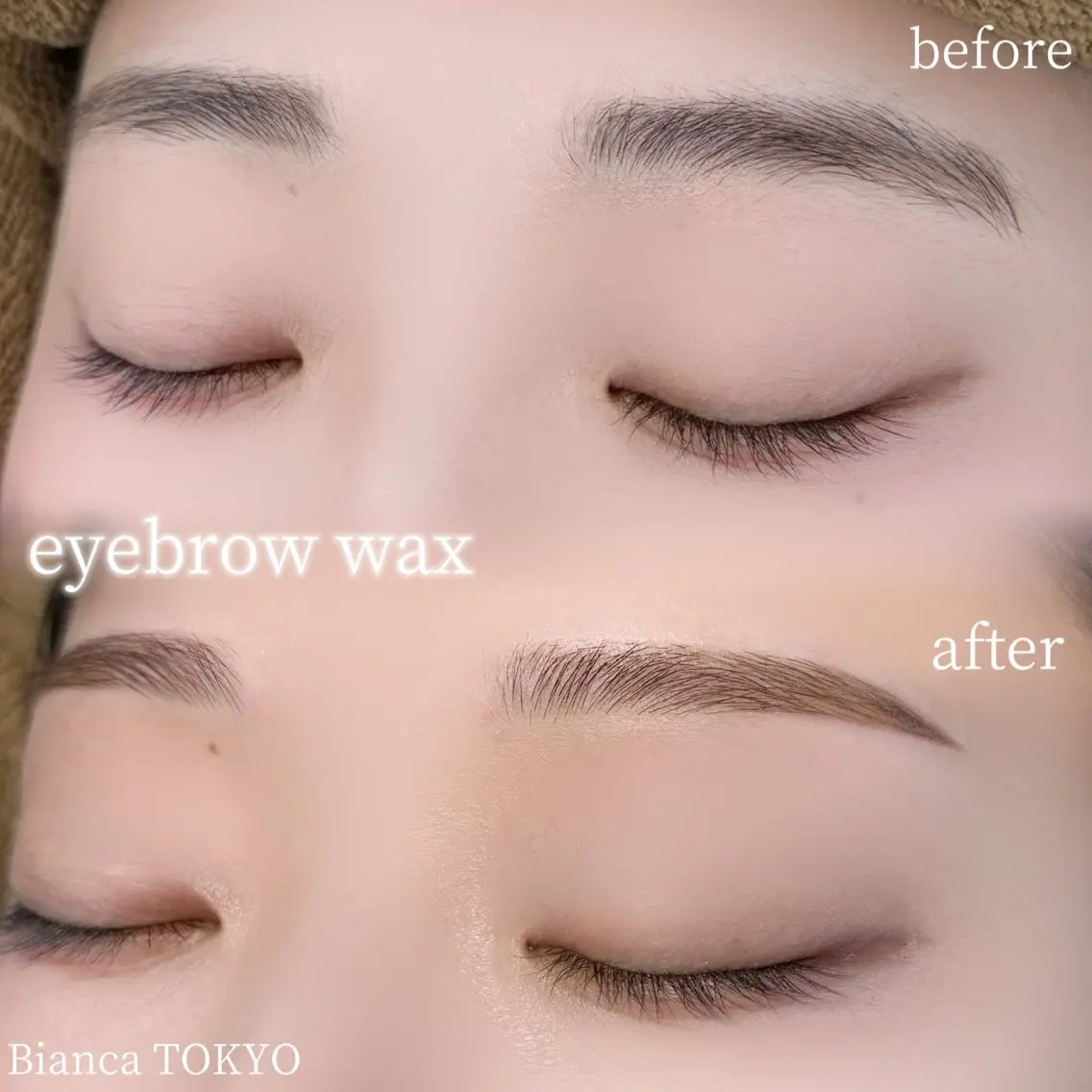 【美眉毛アイブロウWAX】毛量調節・間引き・仕上げメイク込⭐️¥5500→4400の写真
