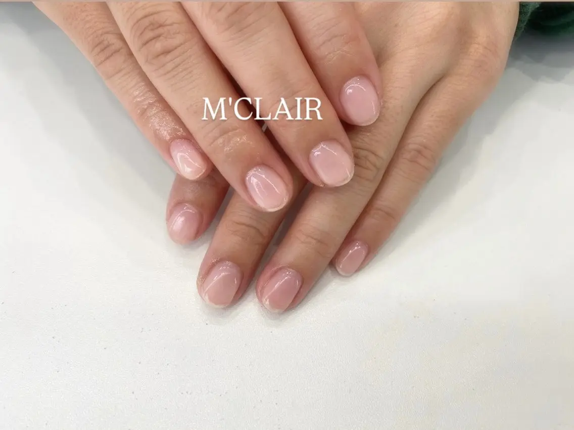 【ハンドネイル】💗ご新規様限定💗プレミアム💎クリア仕上げ(オフなし)🉐4,000円→3,700円💅の写真