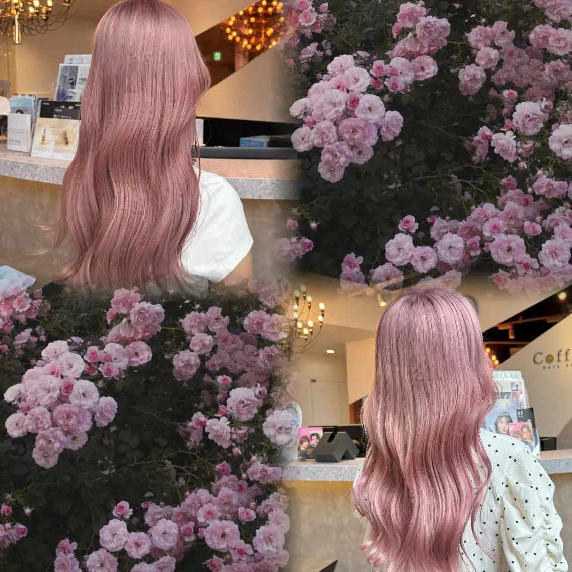 ロング カラー ヘアアレンジ 韓国×艶髪 さきのヘアスタイル