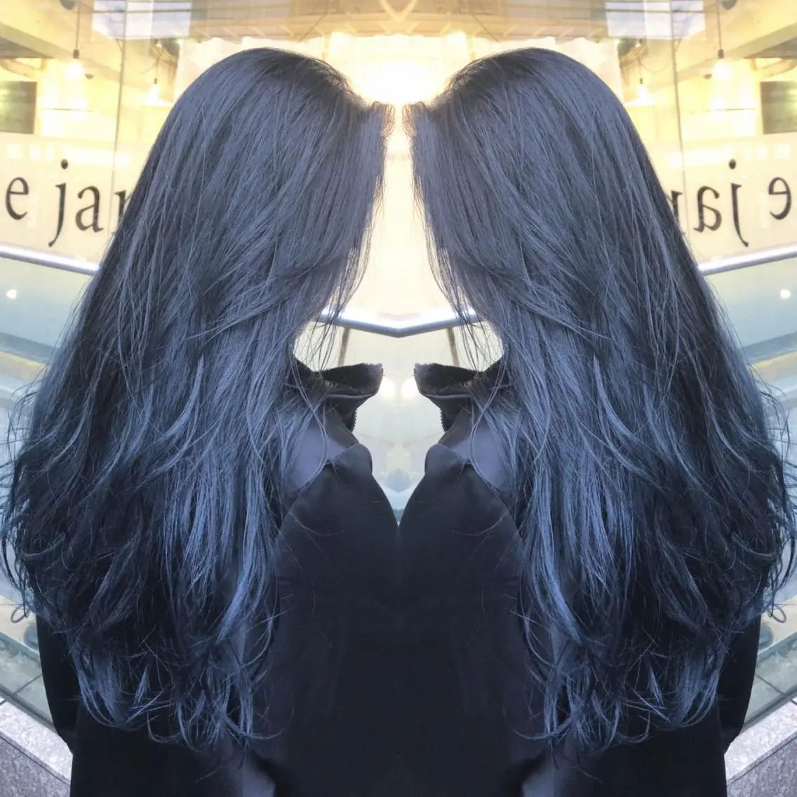 ロング カラー ブルーカラー ブルージュ 青木 茂樹⭐️ 透明感カラーのヘアスタイル