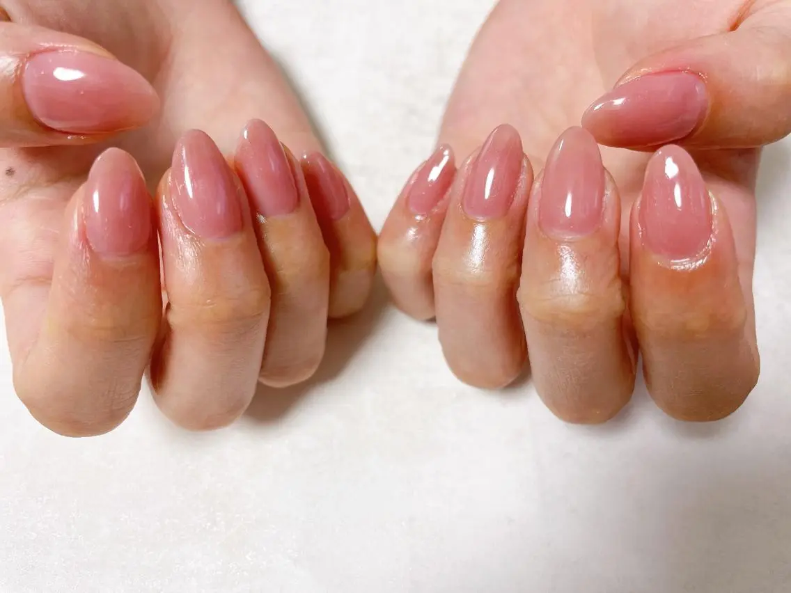 ネイル オーロラネイル フラワーネイル フットネイル フレンチネイル ジェルネイル ハンドネイル mogunail &blowのネイルデザイン