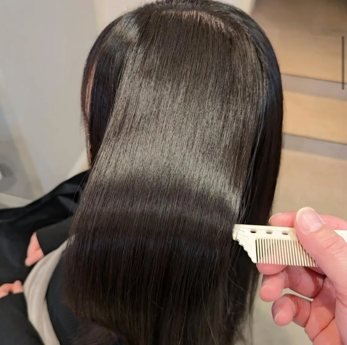 ロング カット 縮毛矯正 中谷 千鶴 ◎ブリーチカラー得意のヘアスタイル