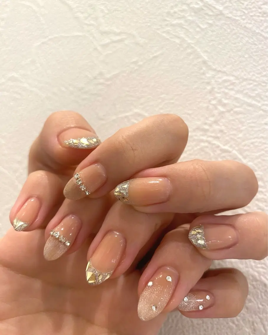 ネイル キラキラネイル 冬ネイル クリスマス Ann nailのネイルデザイン