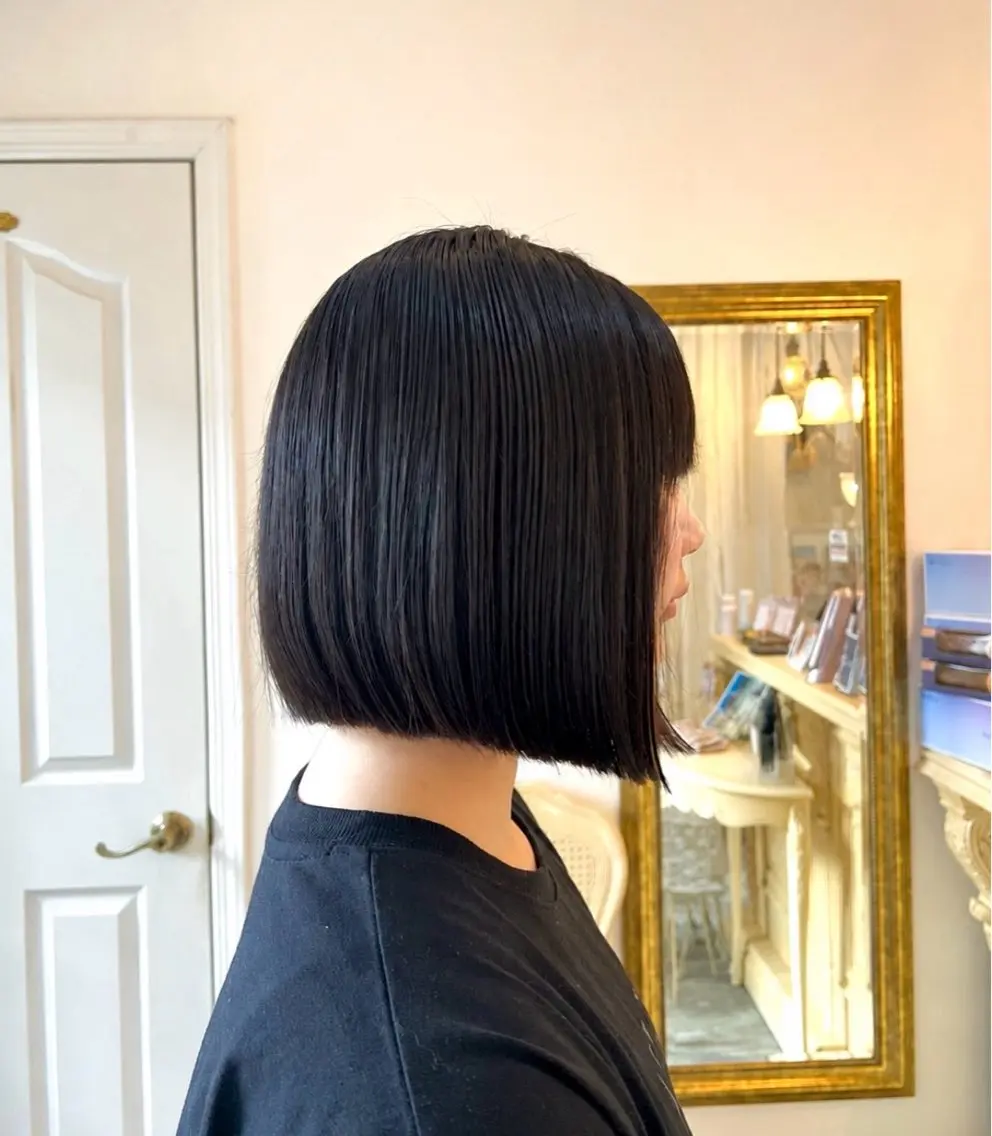 ショート ボブ 細谷 楓夏のヘアスタイル