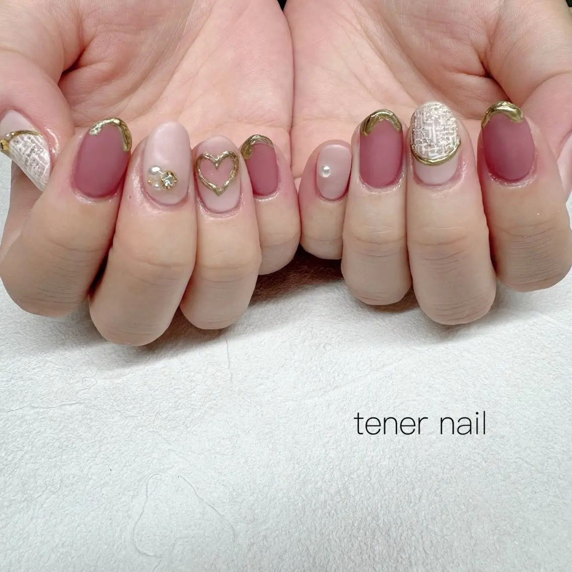 ネイル マットネイル ハンドネイル テネルネイル tener nailのネイルデザイン